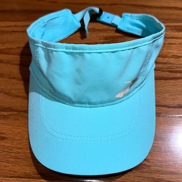Brooks Strobe Blue Unisex Running Lightweight Sweat Wicking Journey Visor S/M - Picture 2 of 8